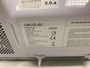LOT! UUS Mikrolaineahi CECOTEC Grandheat 3120 20l 700W (4 foto / 10)