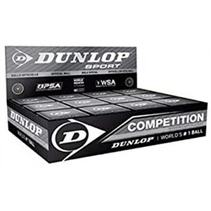 LOT! UUS Squashi pall Dunlop COMPETITION YellowDot 12tk (1 foto / 4)