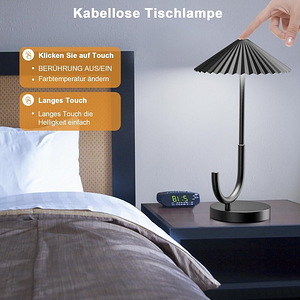 LOT! UUS Skelo Touch L-01 juhtmevaba laualamp 5200 mAh, LED (6 foto / 8)