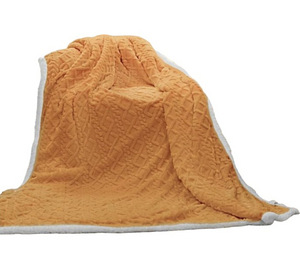 LOT! UUS Fliistekk SindeRay Sherpa, oranž 200 x 150 cm (1 foto / 7)