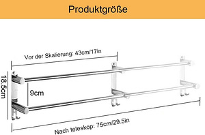 LOT! UUS Alrens väljatõmmatav käterätikuivati, 4375 cm (6 foto / 7)