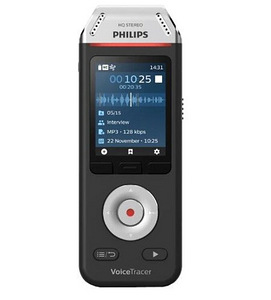 ЛОТ! Philips VoiceTracer DVT2810 диктофон аудиорекордер (1 фото из 9)