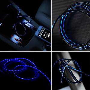 LOT! UUS Laadimisjuhe Led kaabel Iphone Lightning 1m (1 foto / 2)