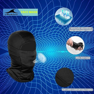 LOT! UUS Achiou Balaclava näole, must, 2 tk (5 foto / 5)
