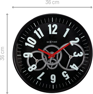 LOT! UUS NexTime seinakell, 36 cm, must (2 foto / 8)