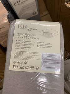 НОВОЕ Простыня с резинкой 140x200x25см Хлопок Eldorado (2 фото из 2)