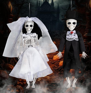 LOT! GZWY Halloweeni kaunistused, pruudi ja peigmehe luustik (2 foto / 10)