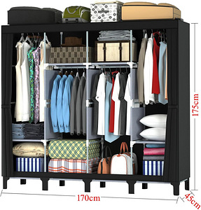 LOT! UUS LOEFME riidekapp 170 x 175 x 45 cm (2 foto / 10)