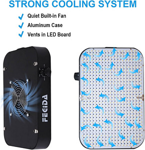 LED kasvuvalgusti FECiDA GL-CR600, 6000 lm, 65 W, 3 tk. (4 foto / 10)