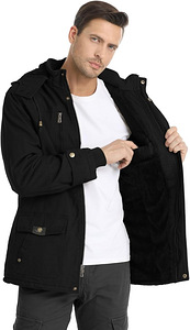 LOT! UUS Meeste talvejope New Trend, must, S (3 foto / 6)