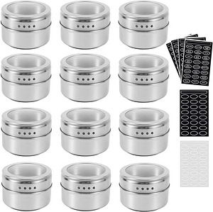 LOT! SZILBZ magnetilised maitseainepurgid 12 tk 120 kleebist (2 foto / 8)