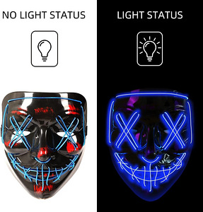 LOT! UUS Daikoye LED Halloweeni mask (3 foto / 6)