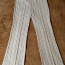 Ilusad valged triibulised püksid, suurus 40 (foto #1)