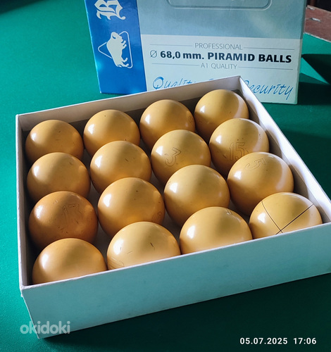 Biliaardikuulid 68mm