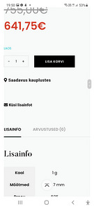 Kuldkett, ripats Eesti Juveel rubiini ja teemantidega (2 foto / 3)
