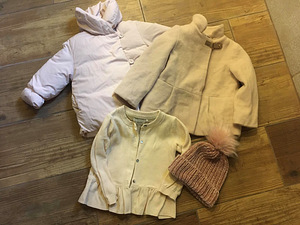 Zara, Name It, Kappahl s 80/86 (mantel 3 tk, kardigan, müts) (1 foto / 3)