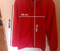 Новый свитер на молнии (красный)