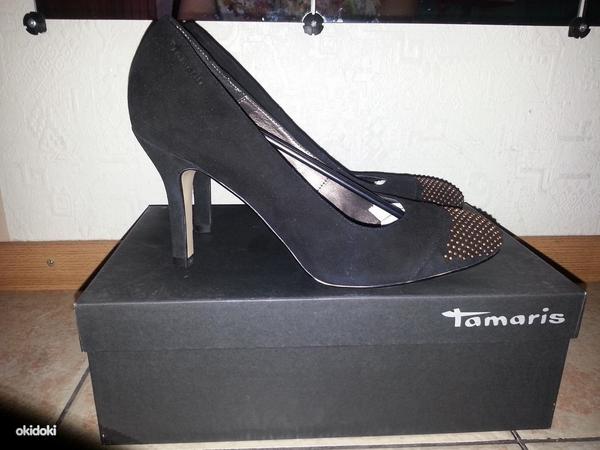 Новые кожаные вечерние туфли Tamaris, размер 39 (фото #1)