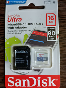Mälukaart microSDHC 16 GB (2 foto / 2)