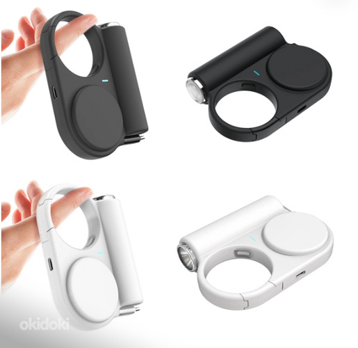 Akupank, taskulamp, USB C, iPhone 16/15/14/13/12