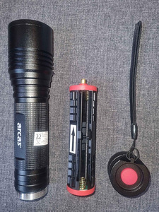 LED taskulamp Arcas 18W/1600Lm/6xAA metallist (3 foto / 7)