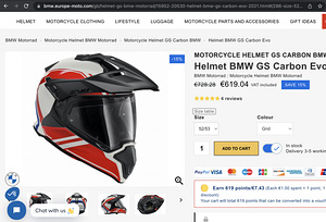 Kiiver BMW Helmet GS Carbon EVO 56/57 ECE (4 foto / 5)