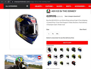 Kiiver AGV helmet GV-TECH E2205 LIMITED EDITION M 56/57 (7 foto / 7)