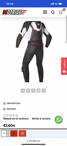 BMW Prorace suit racing kangaroo leather 46 (9 foto / 9)