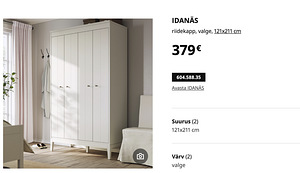 Ikea mööbel lastetuppa:kapp,voodi madratsitega,laud,2 riiuli (4 foto / 9)