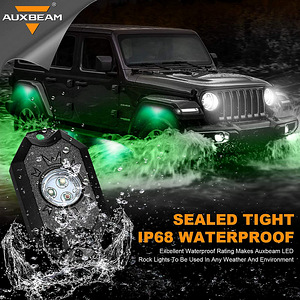 8 Pods RGB LED Rock Lights with Bluetooth Controller (uus) (5 foto / 8)