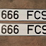666 FCS Рег.номерные знаки новые (фото #1)
