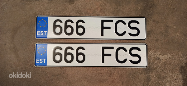 666 FCS auto reg number,numbrimärk,autonumber (foto #1)