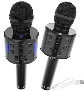 Karaokemikrofon, juhtmevaba Bluetoothiga ja muutmisefektid