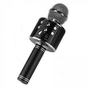 Karaokemikrofon, juhtmevaba Bluetoothiga ja muutmisefektid (7 foto / 10)