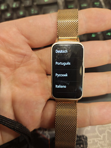Фитнес-трекер Huawei Band 7 (золото/розовый) (2 фото из 3)