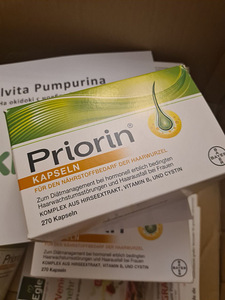 Priorini kapslid, juuksevitamiinid, 270 tk, Saksamaa (2 foto / 3)