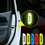 Helkurid - ohutusmärgid autodele (valida 4 värvi vahel) (foto #1)