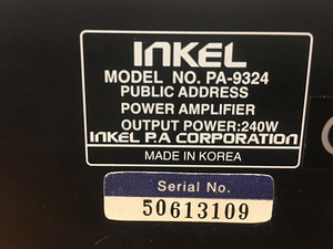 INKEL PA-9324 võimsusvõimendi (7 foto / 10)
