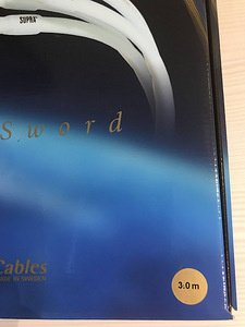 SUPRA SWORD Loudspeaker Cable banana connectors 2x3 m (3 foto / 9)