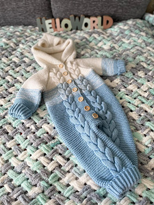 Kootud komplekt sügiseks (baby wool) (1 foto / 4)