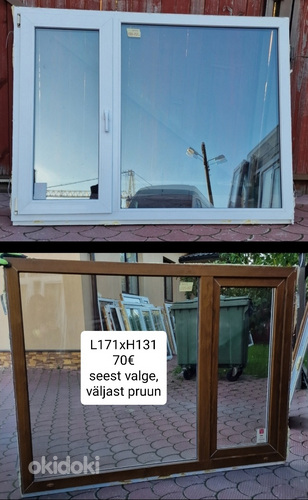 Erinevad PVC aknad 10tk (foto #4)