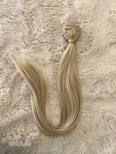 Наращивание волос с помощью зажимов (фото #2)