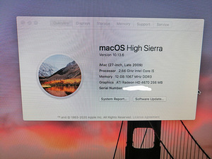 iMac 27 конец 2009 г. (4 фото из 10)