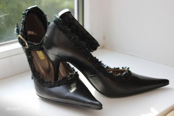 Черные красивые туфли р.37 (фото #2)