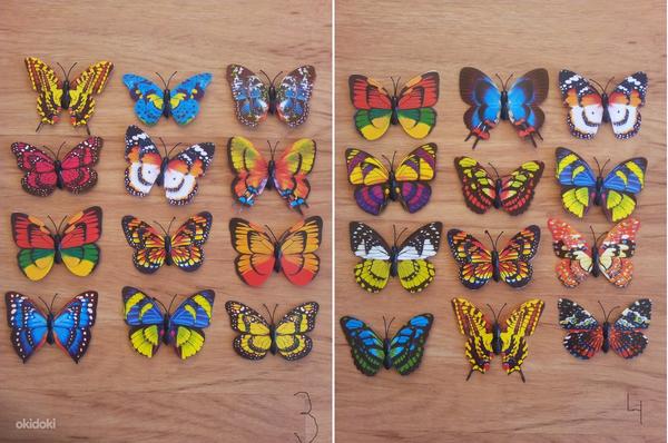 Декоративные бабочки на магните (фото #2)