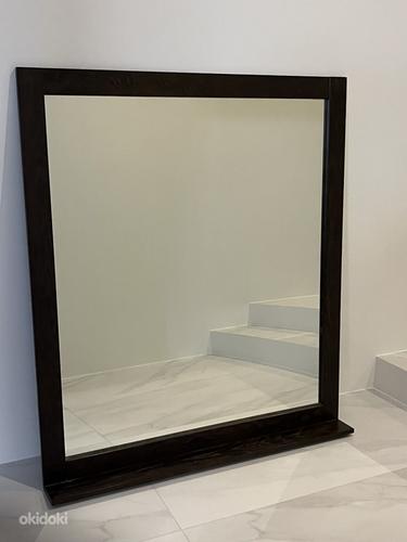 Peegel puidust raamiga suur peegel 120cm x 135cm (foto #1)