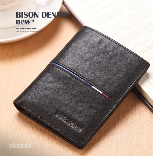 Мужской кожаный кошелек Denim Bison (фото #3)