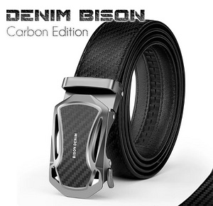 Stiilne meeste vöö Denim Bison [Carbon Edition] (2 foto / 4)