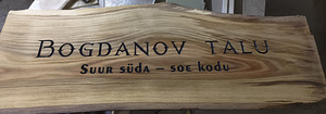 Puidust sildid, tahvlid, viidad, märgid (5 foto / 6)