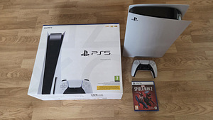 PS5 Disk konsool+1 TB SSD+mängud SPIDER MAN 2 ja WRC 10